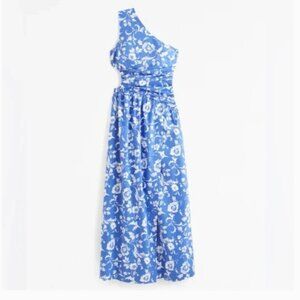 Abercrombie Women's One-Shoulder Cutout Maxi Dress with Pockets